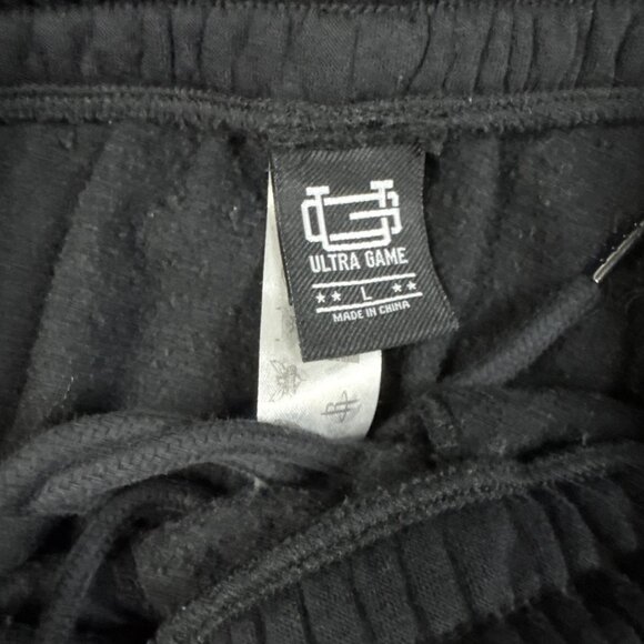 Ultra Game NBA Chicago Bulls Men’s Black Drawstring Snap Leg Sweatpants Size L - Picture 7 of 8